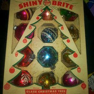 Rare Vintage Shiny Brite Christmas Ornaments